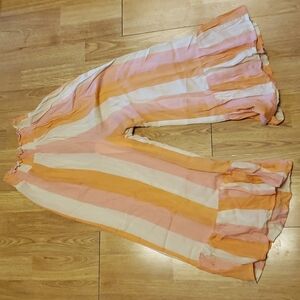 NWT Cool Change ruffle hem striped pants sz small